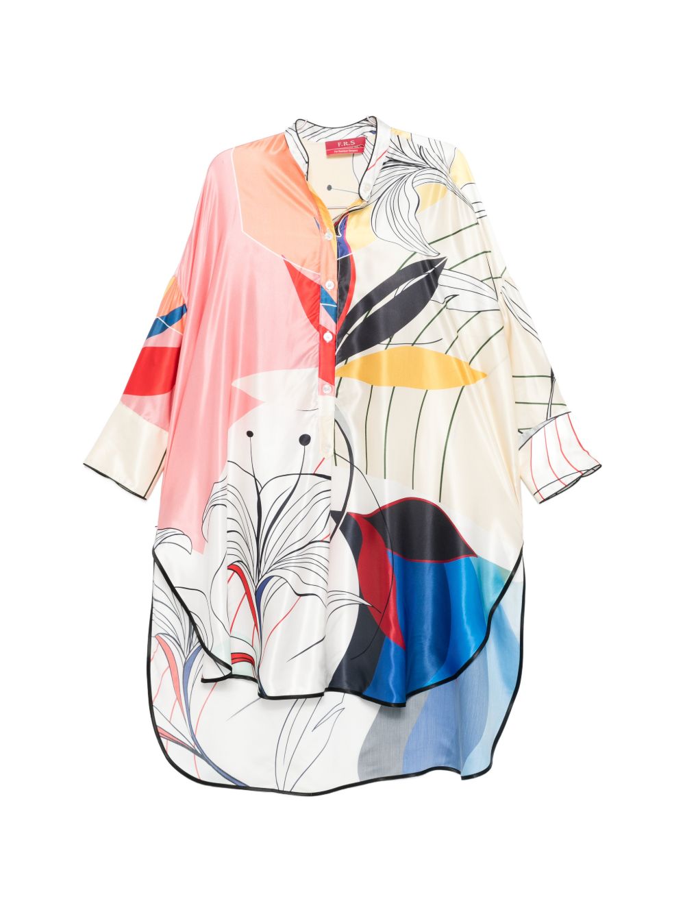 F.R.S . Printed silk dress
