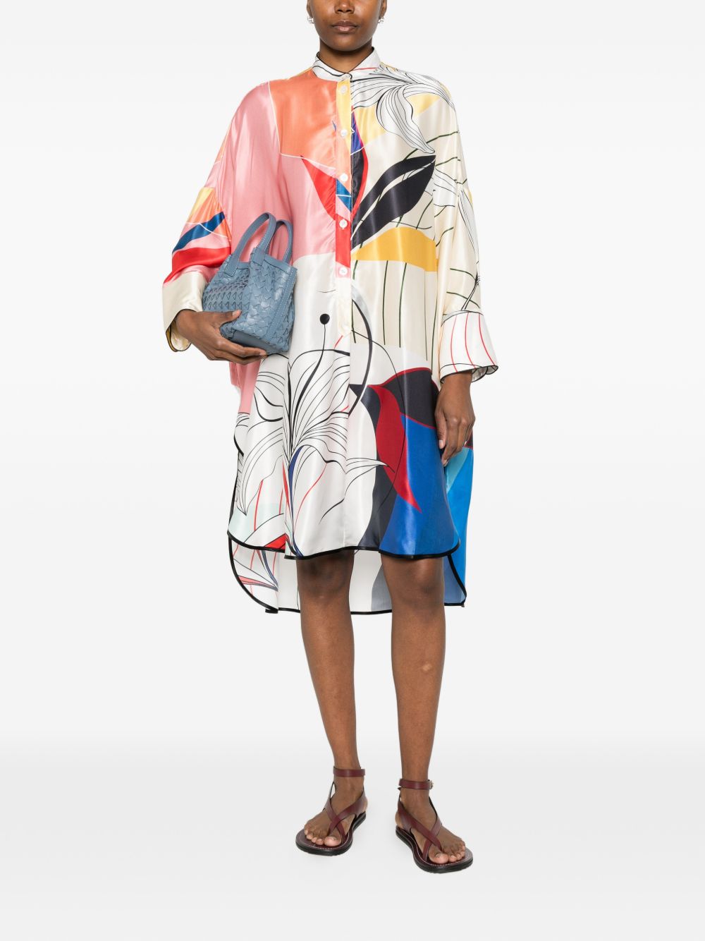 F.R.S . Printed silk dress