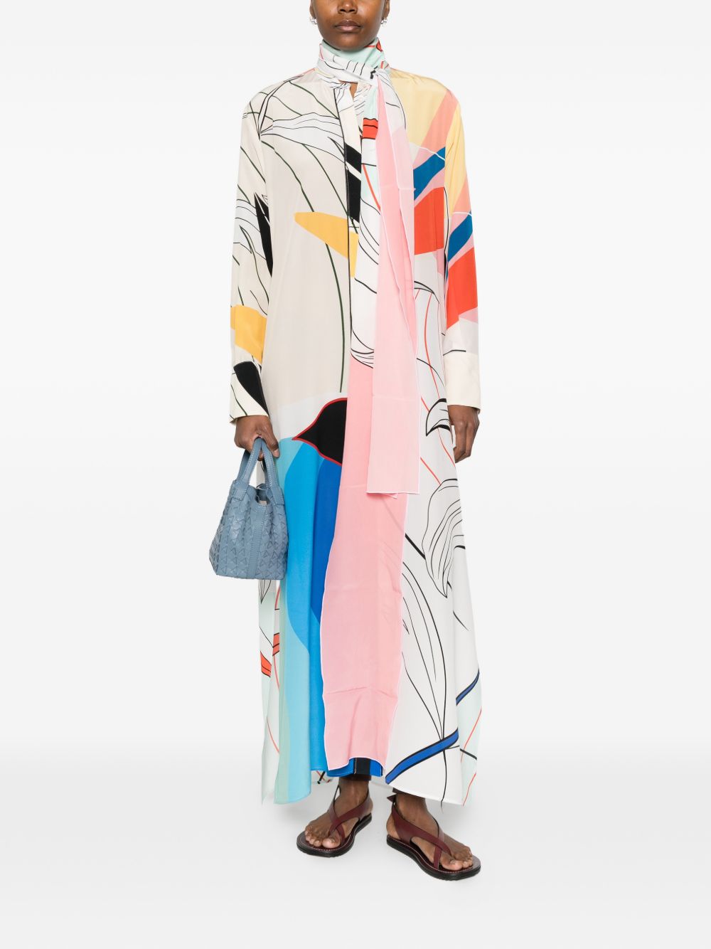 F.R.S . Printed silk dress