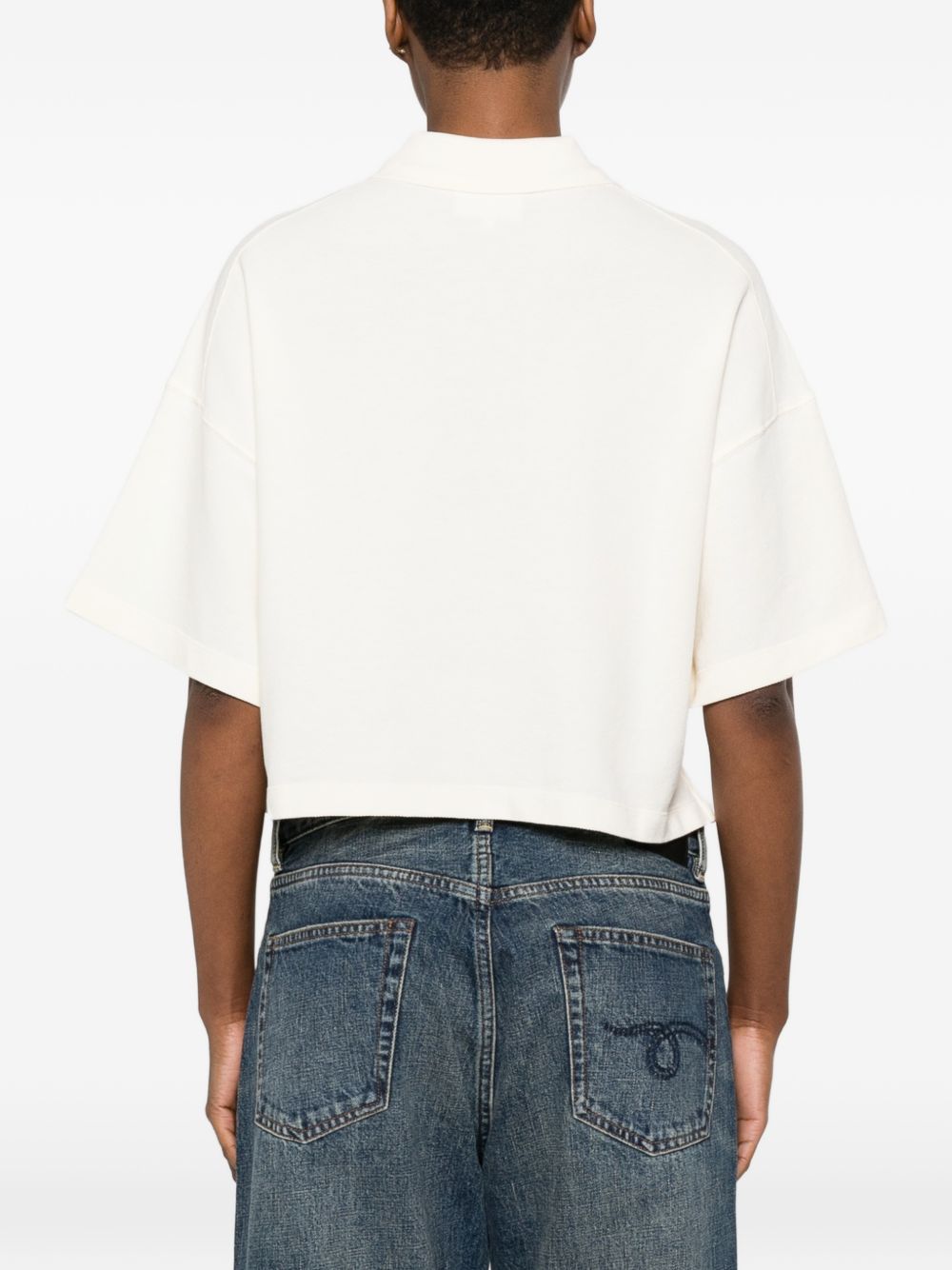 Maison Kitsuné Oversized cotton polo shirt