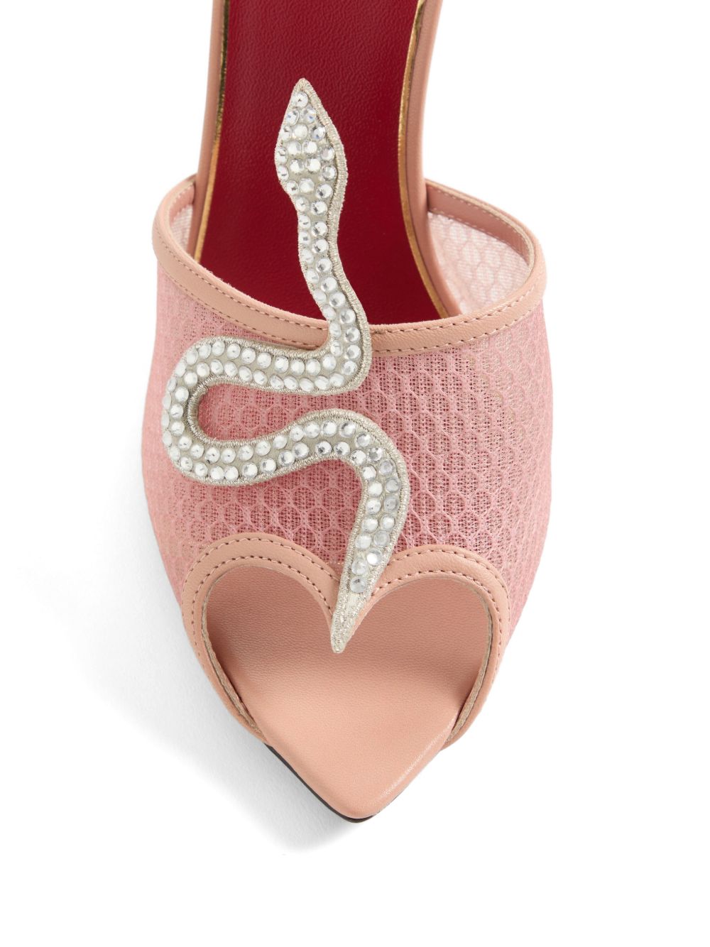 Valentino Garavani Coeur VipÃ¨re leather mules