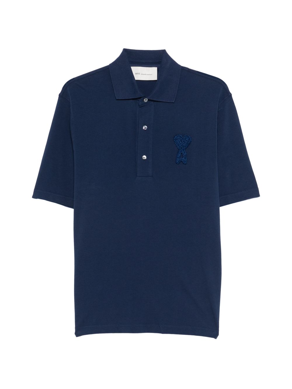 Ami Paris Ami De Couer cotton polo shirt