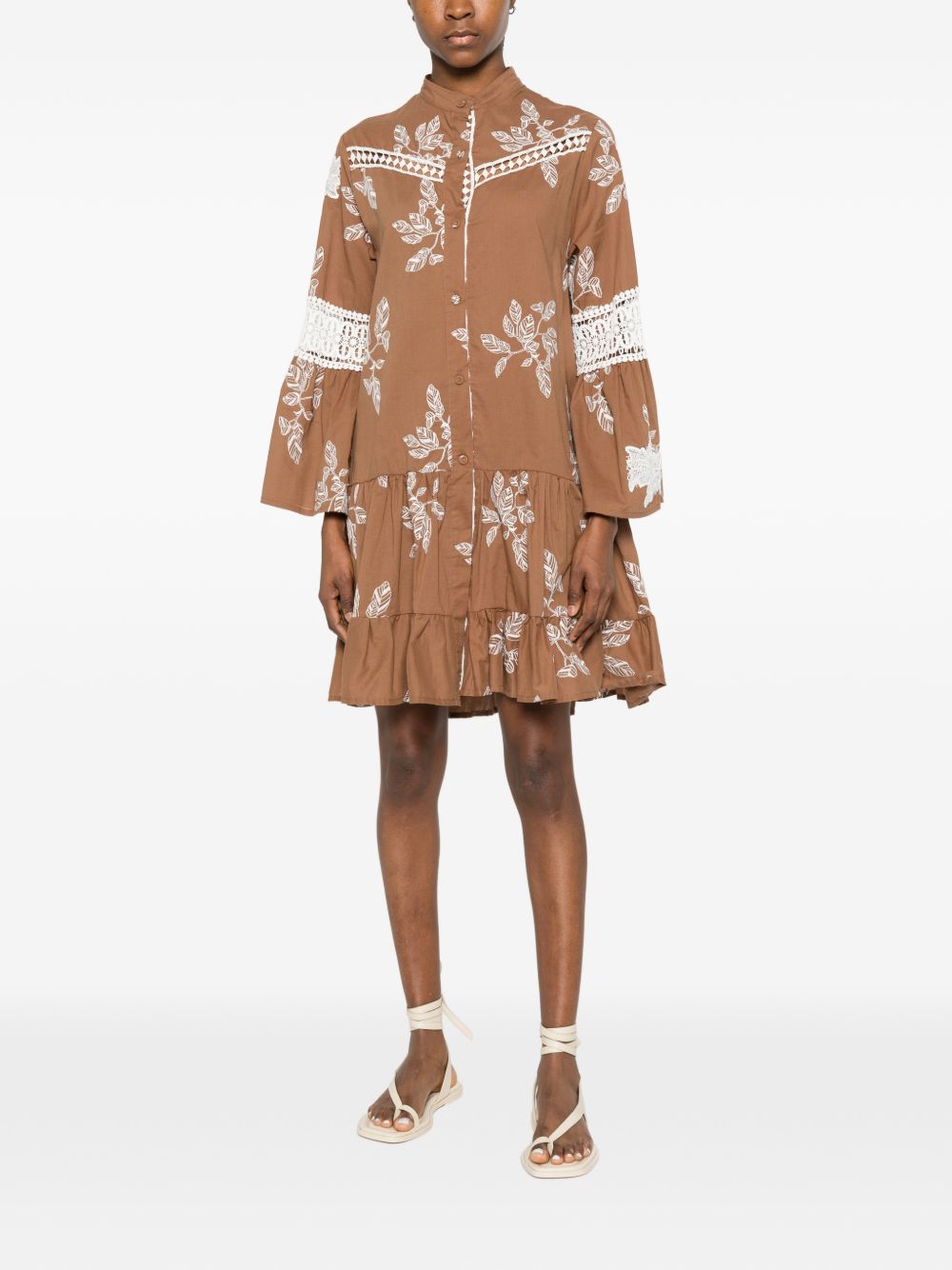 Bye Printed cotton dress