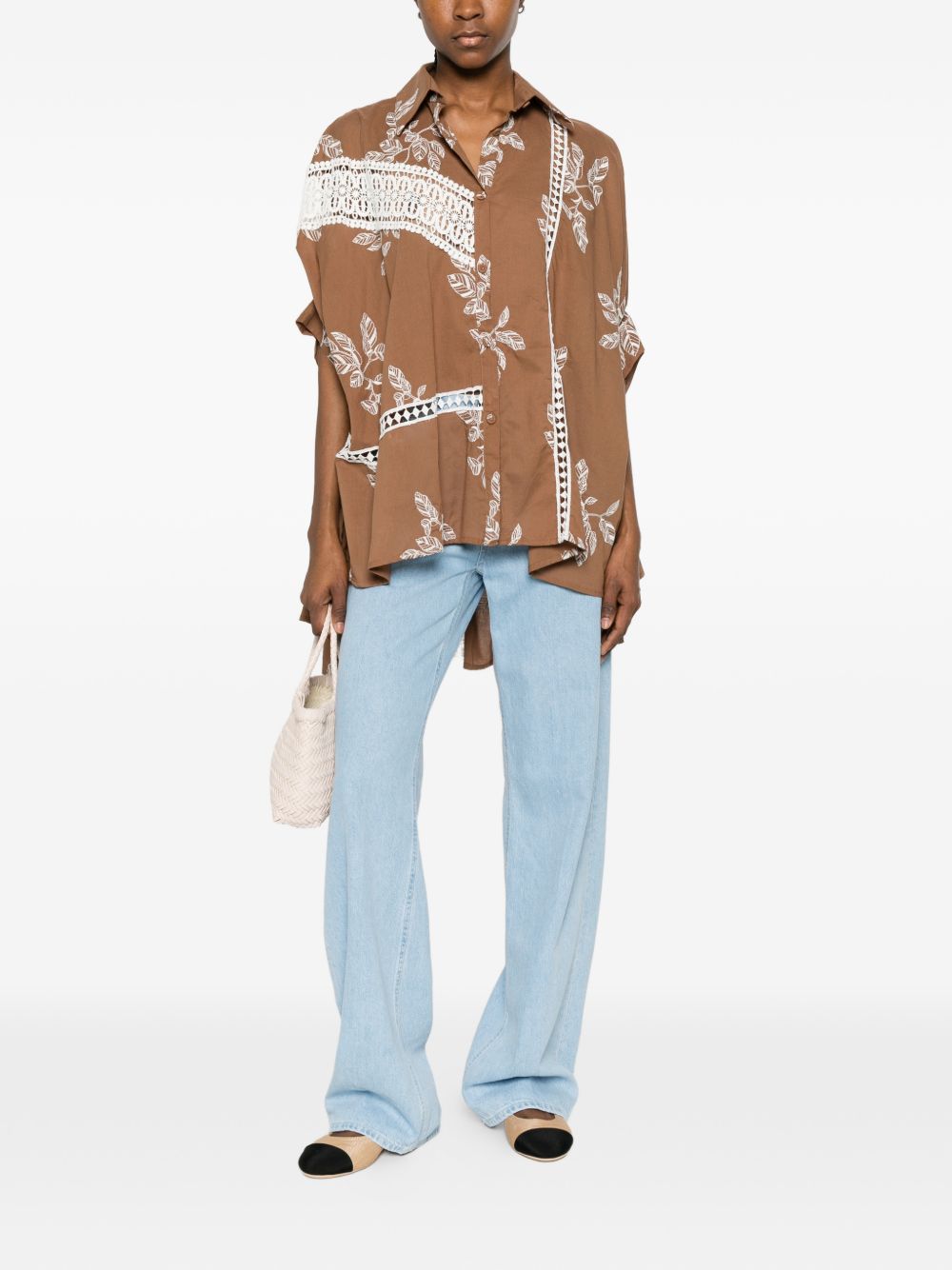 Bye Printed cotton shirt