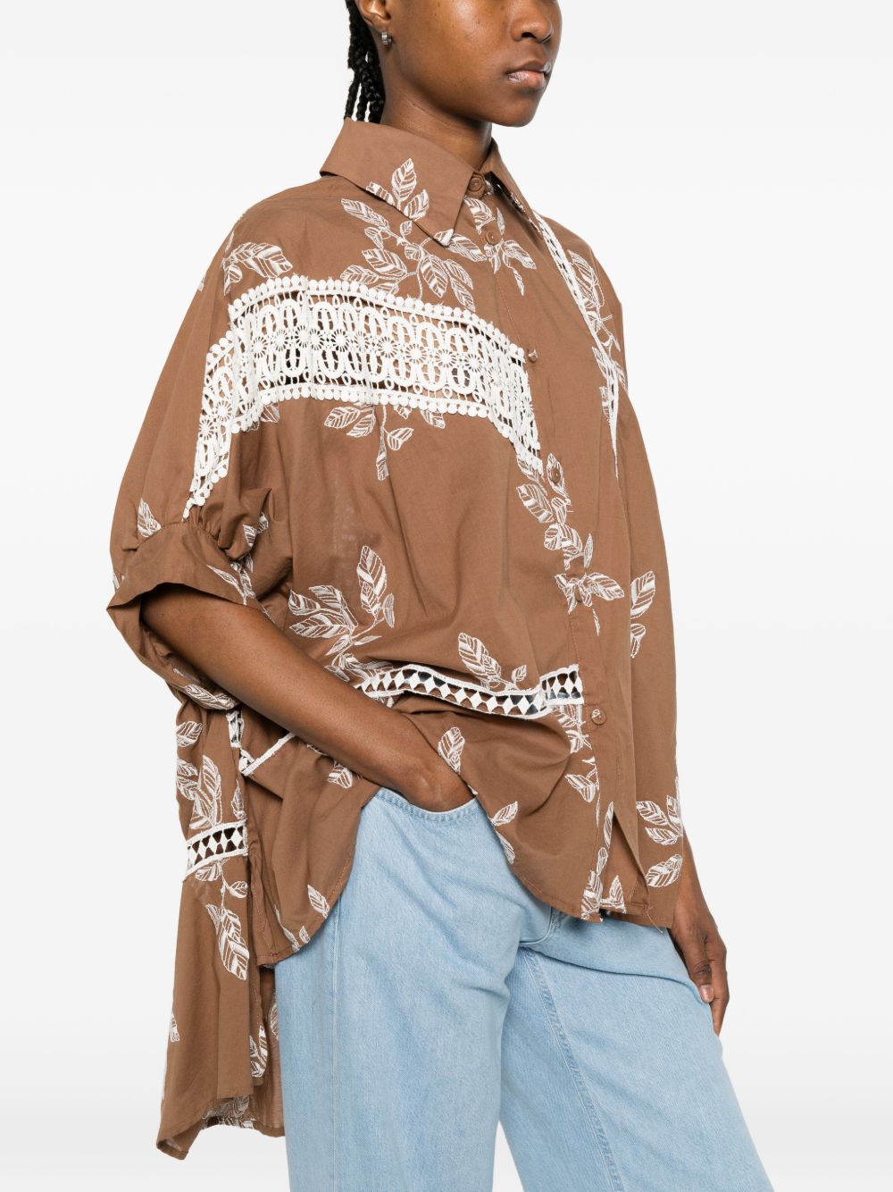 Bye Printed cotton shirt