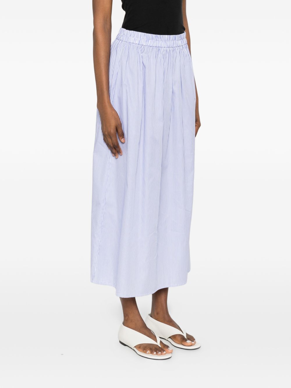 Archivio '67 A-line silhouette Striped cotton skirt