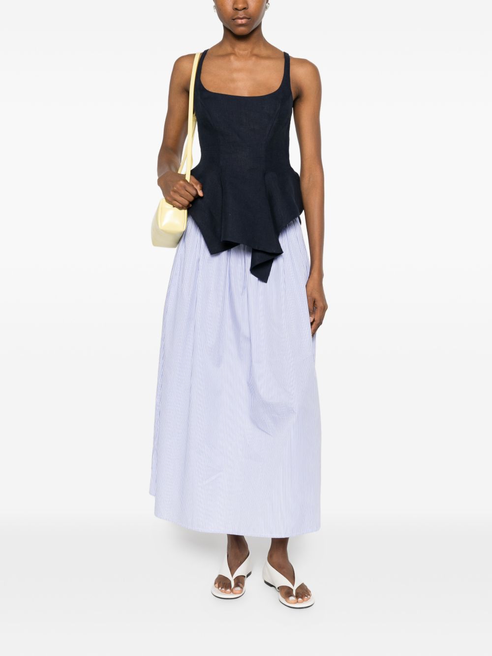 Archivio '67 A-line silhouette Striped cotton skirt