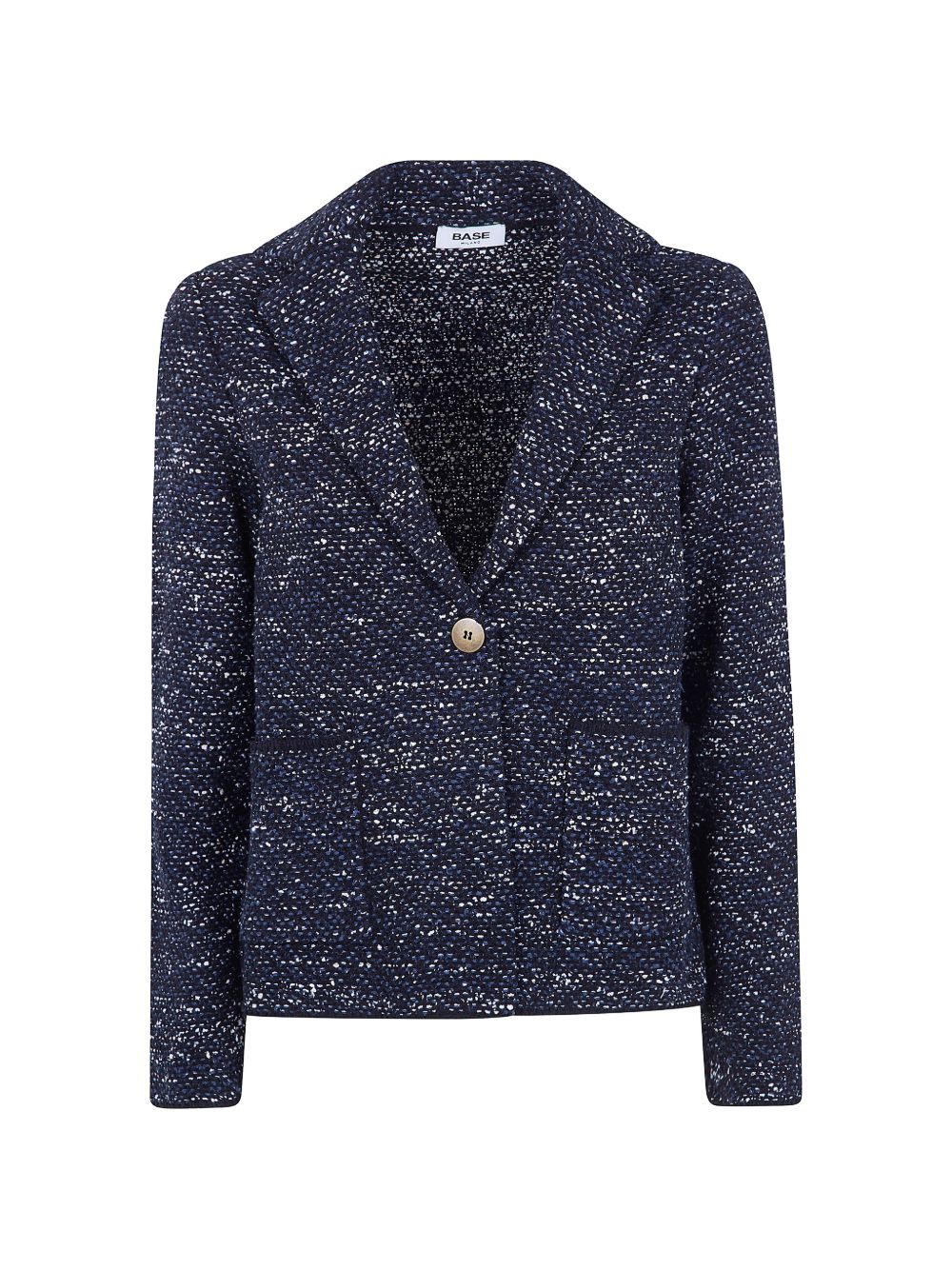 Base Cotton blend single-breasted jacket