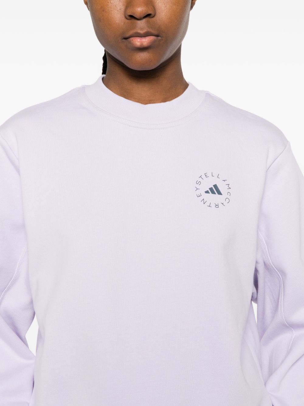 Adidas By Stella McCartney Cotton crewneck sweatshirt