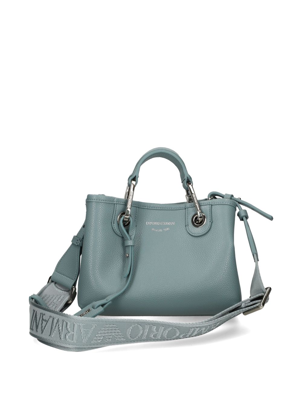 Emporio Armani Small Myea Shopper Bag With Deer Print