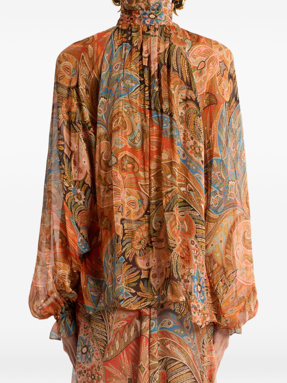 Etro Printed silk shirt