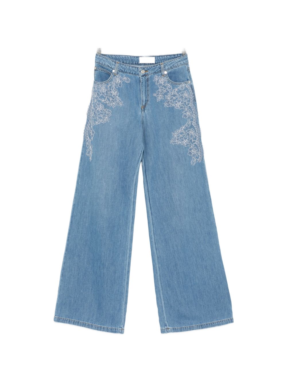 Ermanno Firenze Embroidered denim jeans