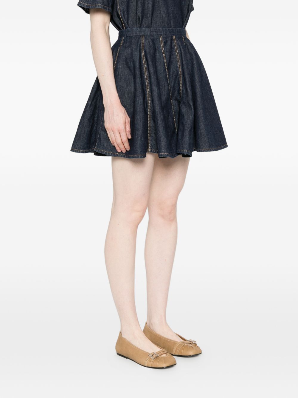 Susanne Bommer Cotton mini skirt