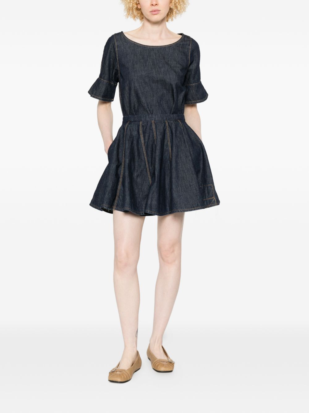 Susanne Bommer Cotton mini skirt