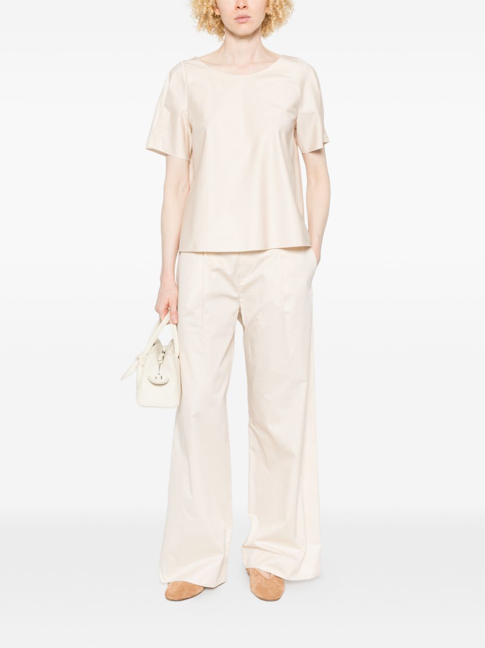Susanne Bommer Cotton wide-leg trousers
