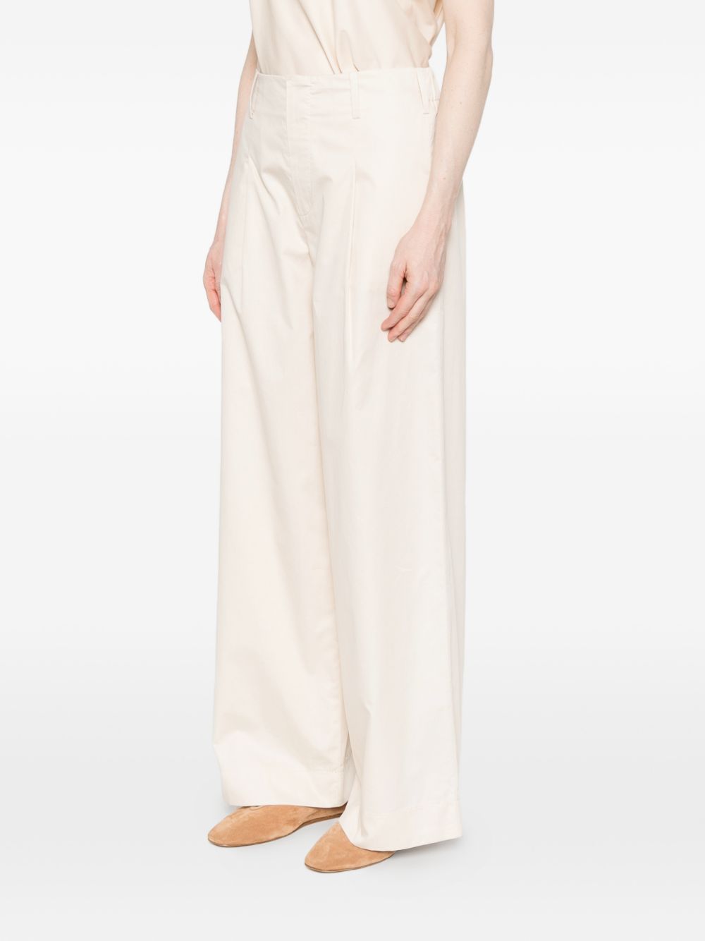 Susanne Bommer Cotton wide-leg trousers