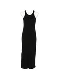 Maison Kitsuné Maison KitsunÃ© Logo ribbed tank dress