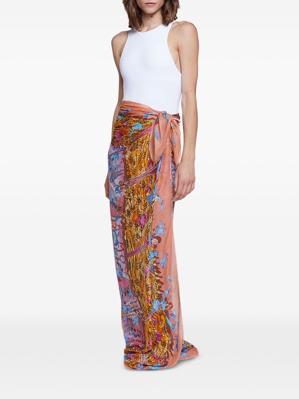 Faliero Sarti New Roma silk blend stole