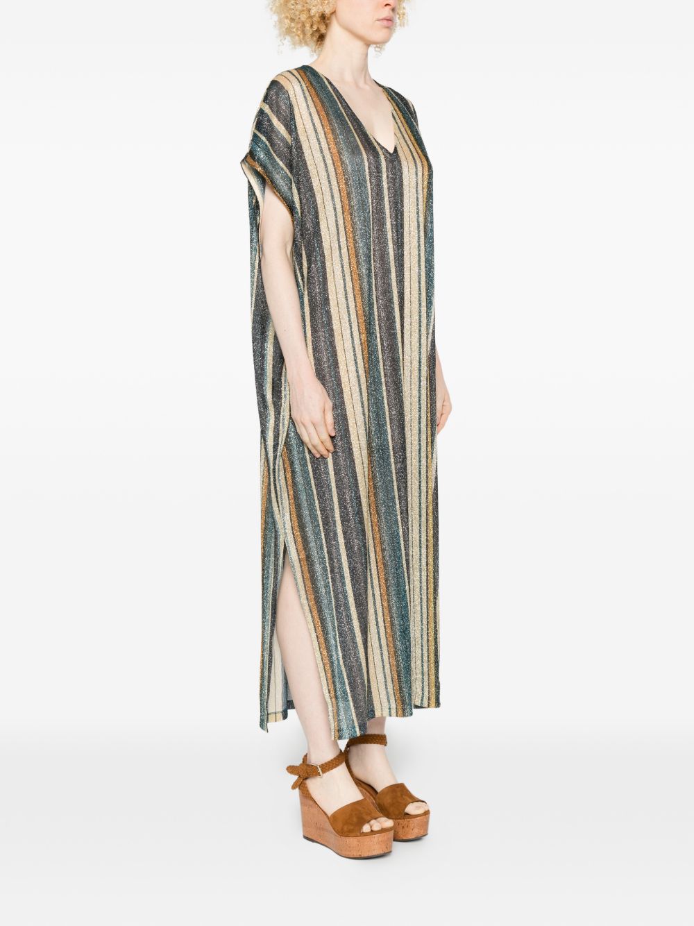 Siyu Zoe striped kaftan dress