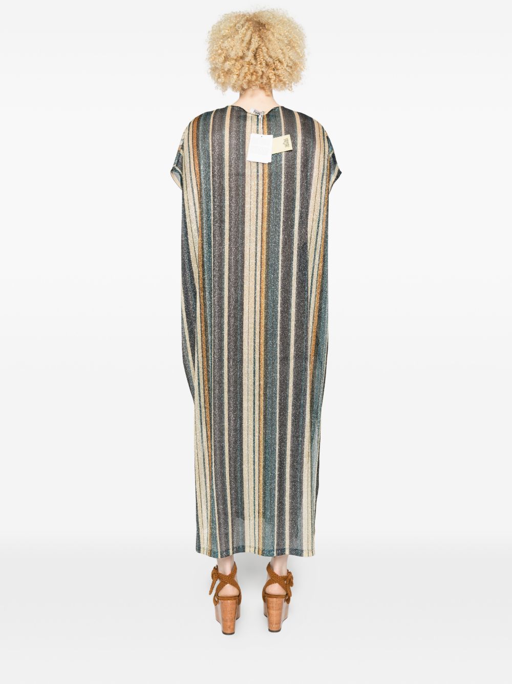Siyu Zoe striped kaftan dress