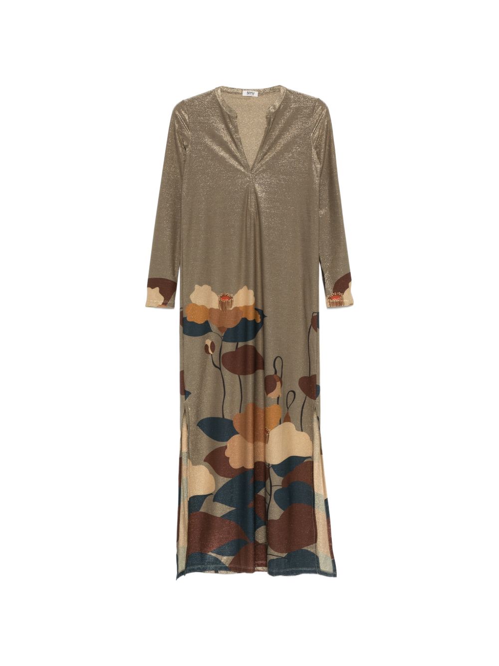 Siyu V-neck Ninfa kaftan dress