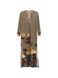 Siyu V-neck Ninfa kaftan dress