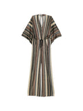 Siyu V-neck short sleeves Striped long jumpsuit