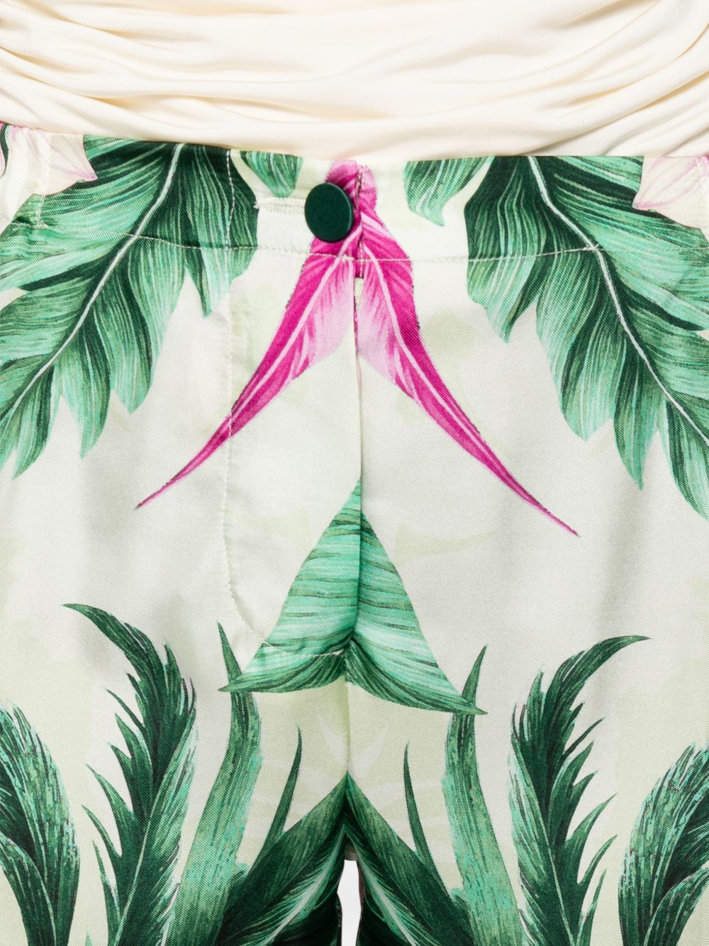 F.R.S . Printed silk trousers