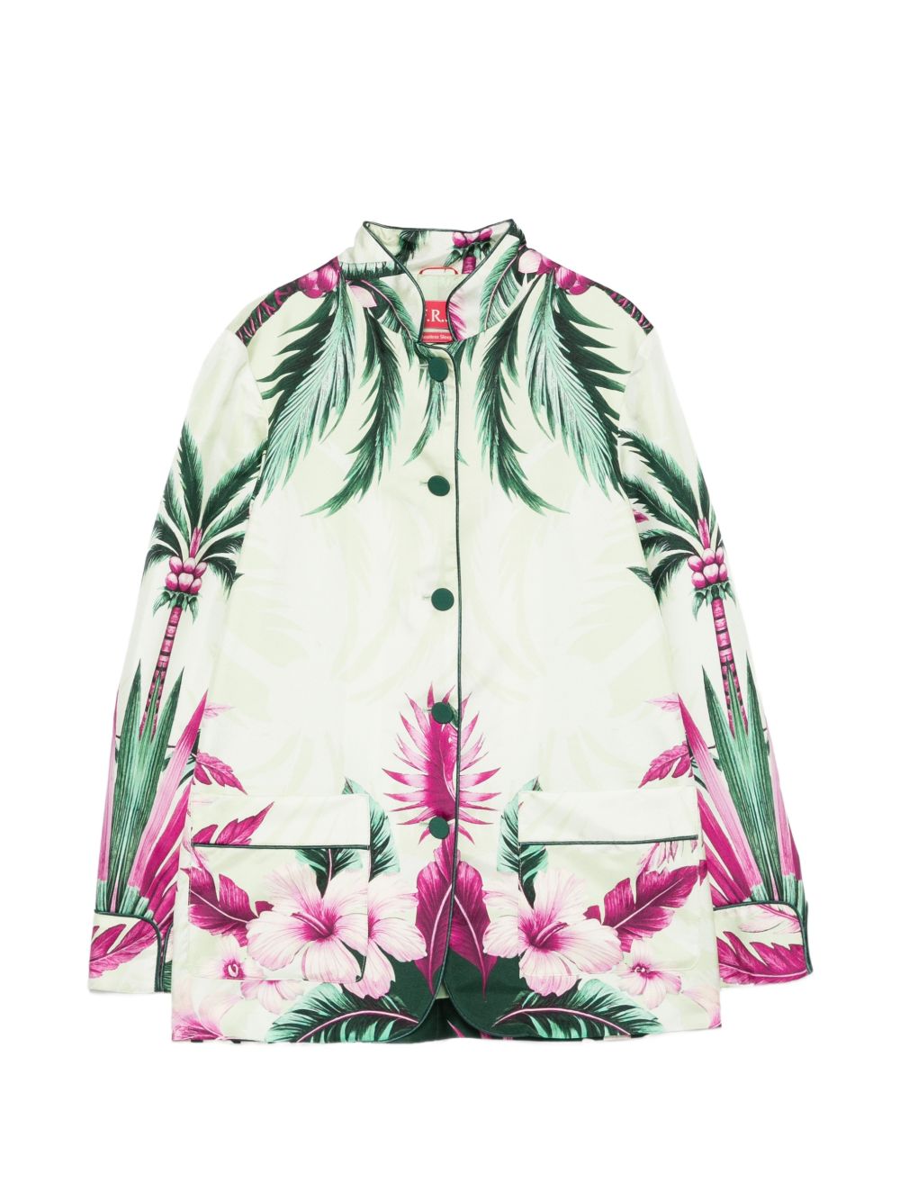 F.R.S . Printed silk jacket