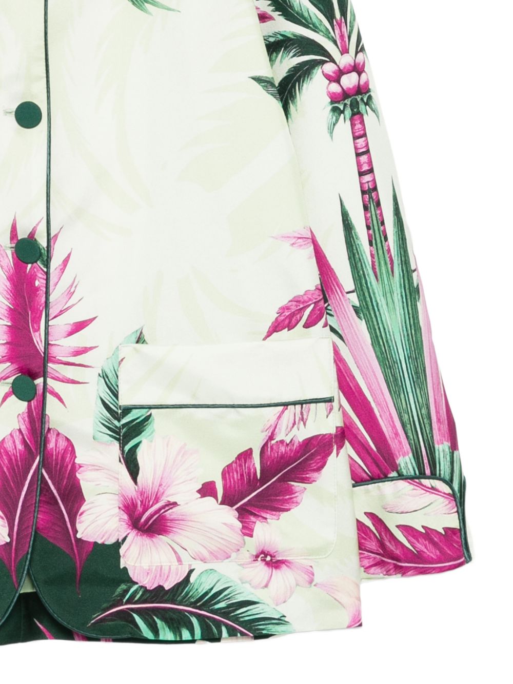 F.R.S . Printed silk jacket