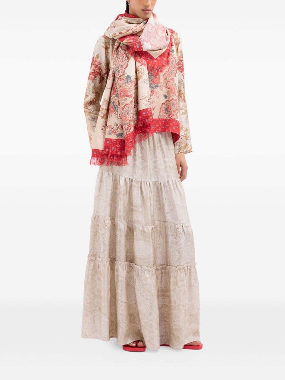 Pierre Louis Mascia Silk long skirt