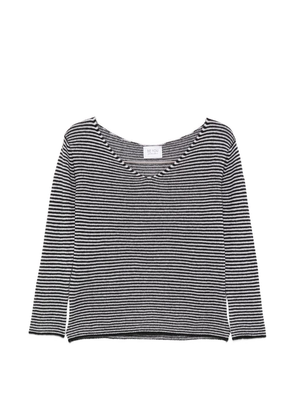 Beyou V-neck long sleeves Cashmere v-necked sweater