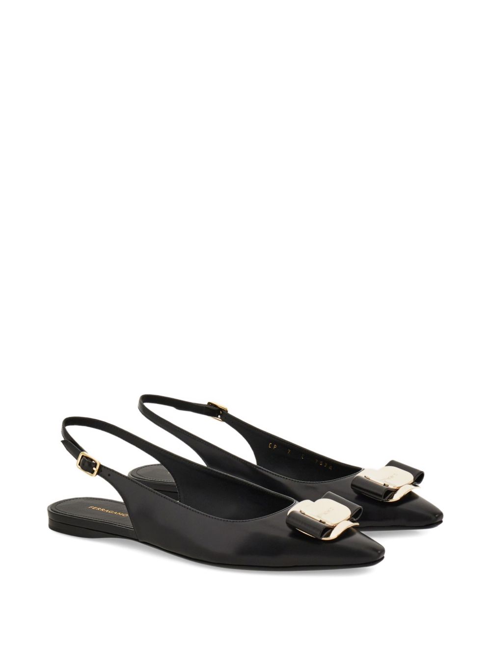 Ferragamo New Vara Plate Flat Slingback