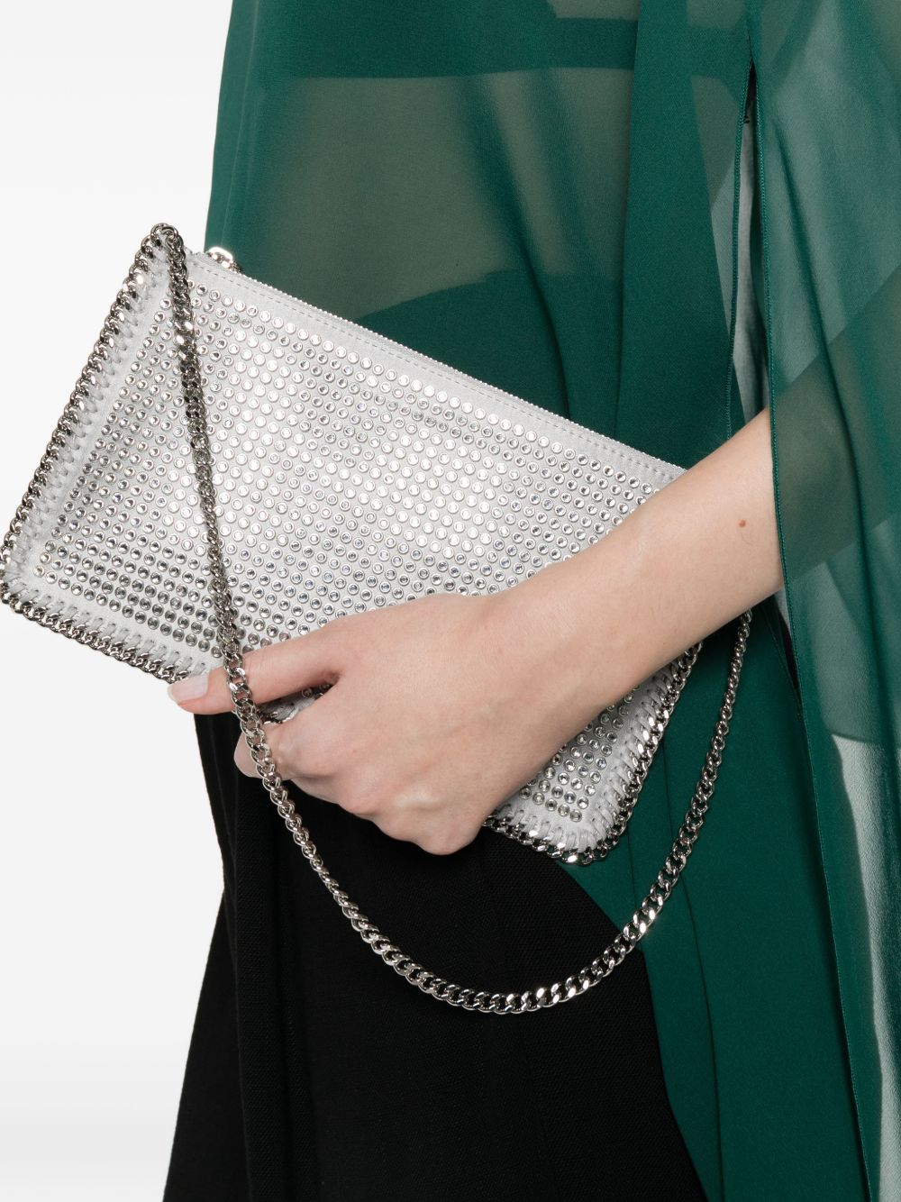 Stella McCartney Falabella Crystal Clutch Shoulder Bag