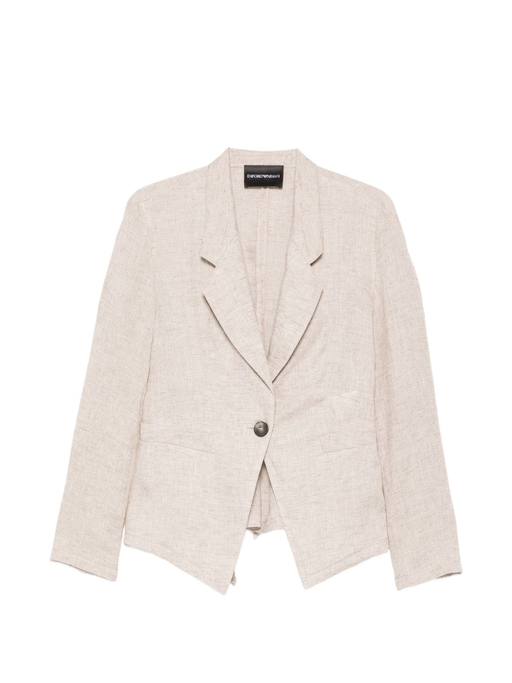 Emporio Armani Linen single-breasted jacket