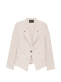 Emporio Armani Linen single-breasted jacket