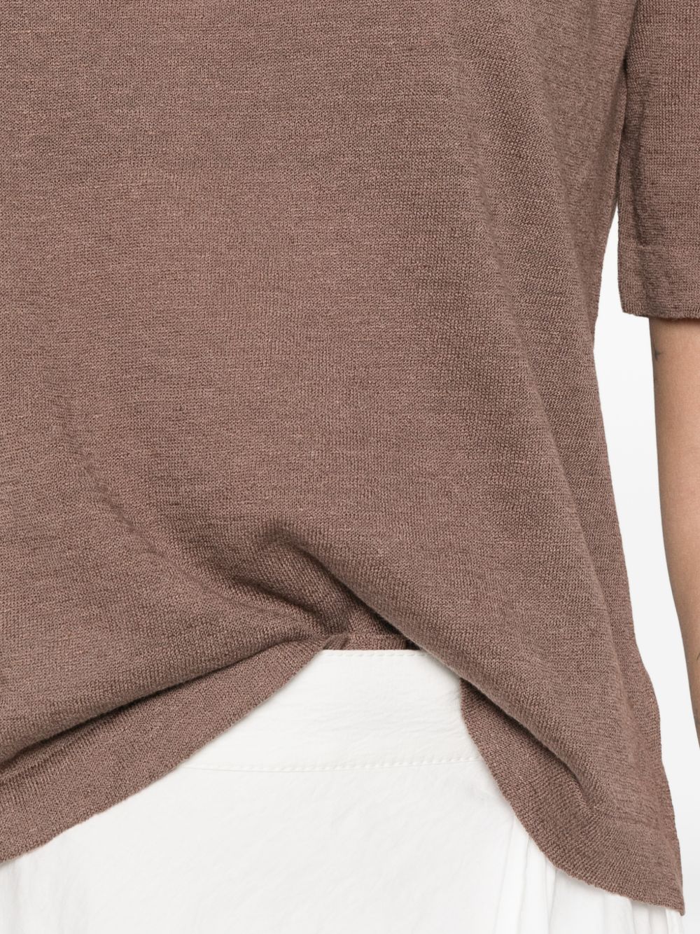Base Linen and cotton blend sweater