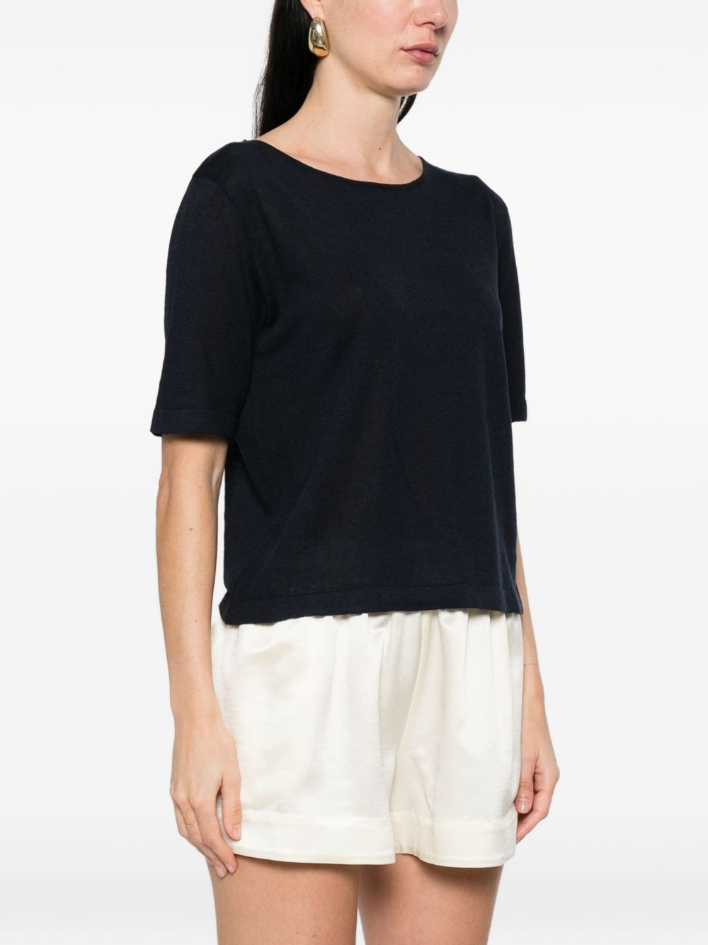 Base Linen and cotton blend sweater
