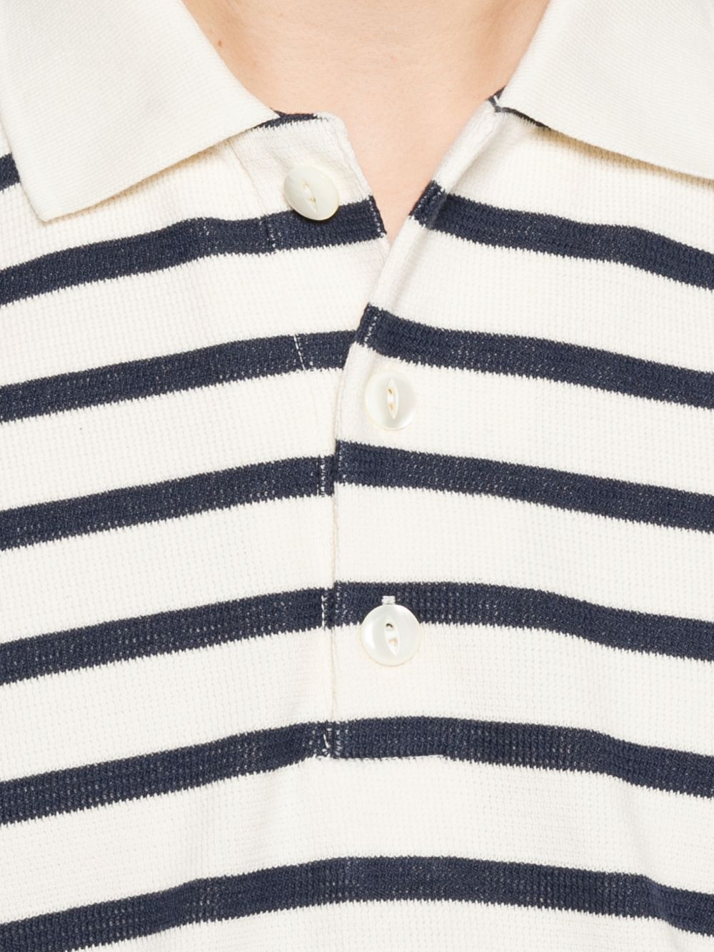Junya Watanabe Striped cotton polo shirt