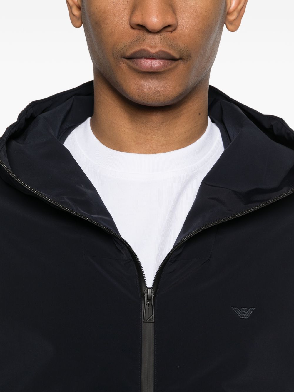 Emporio Armani Hooded blouson jacket