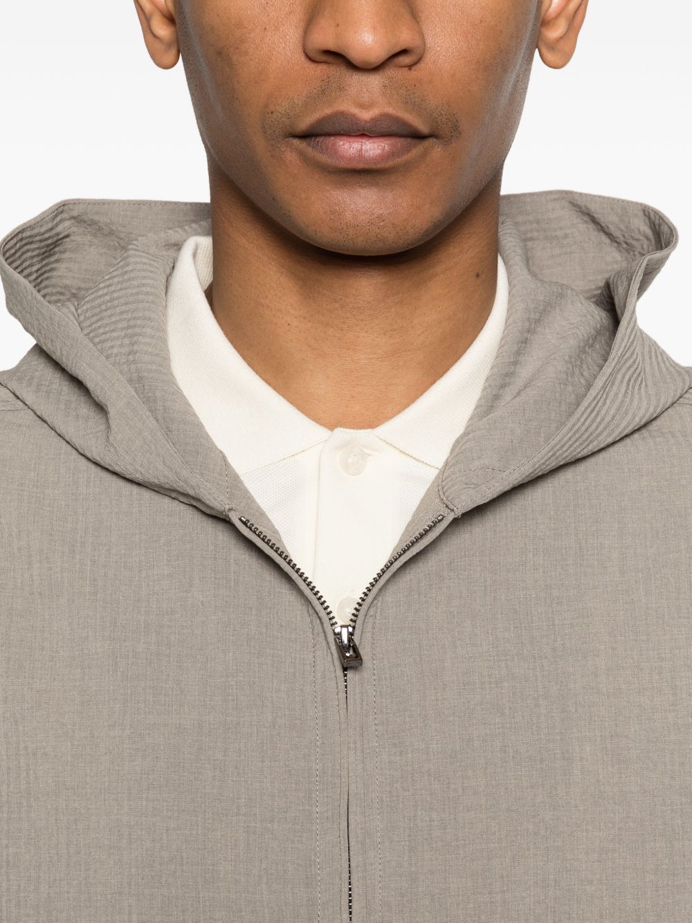 Emporio Armani Hooded blouson jacket