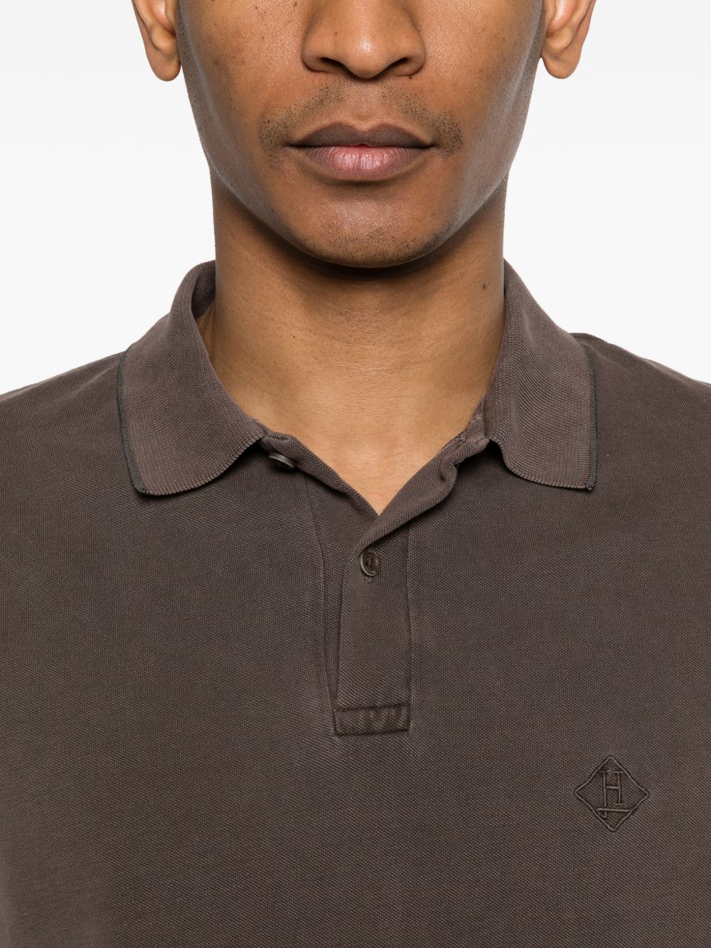 Herno Logo cotton polo shirt