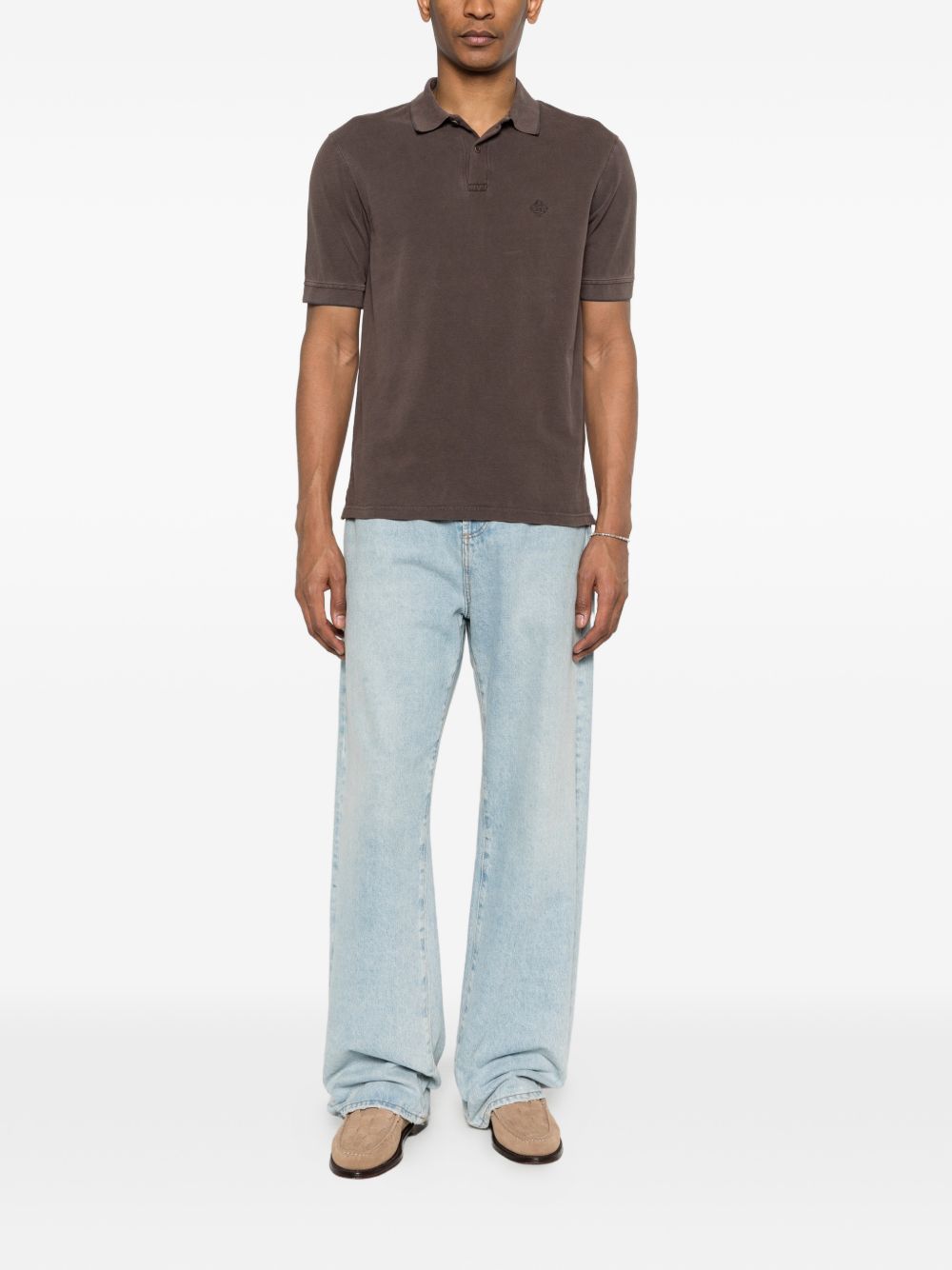 Herno Logo cotton polo shirt