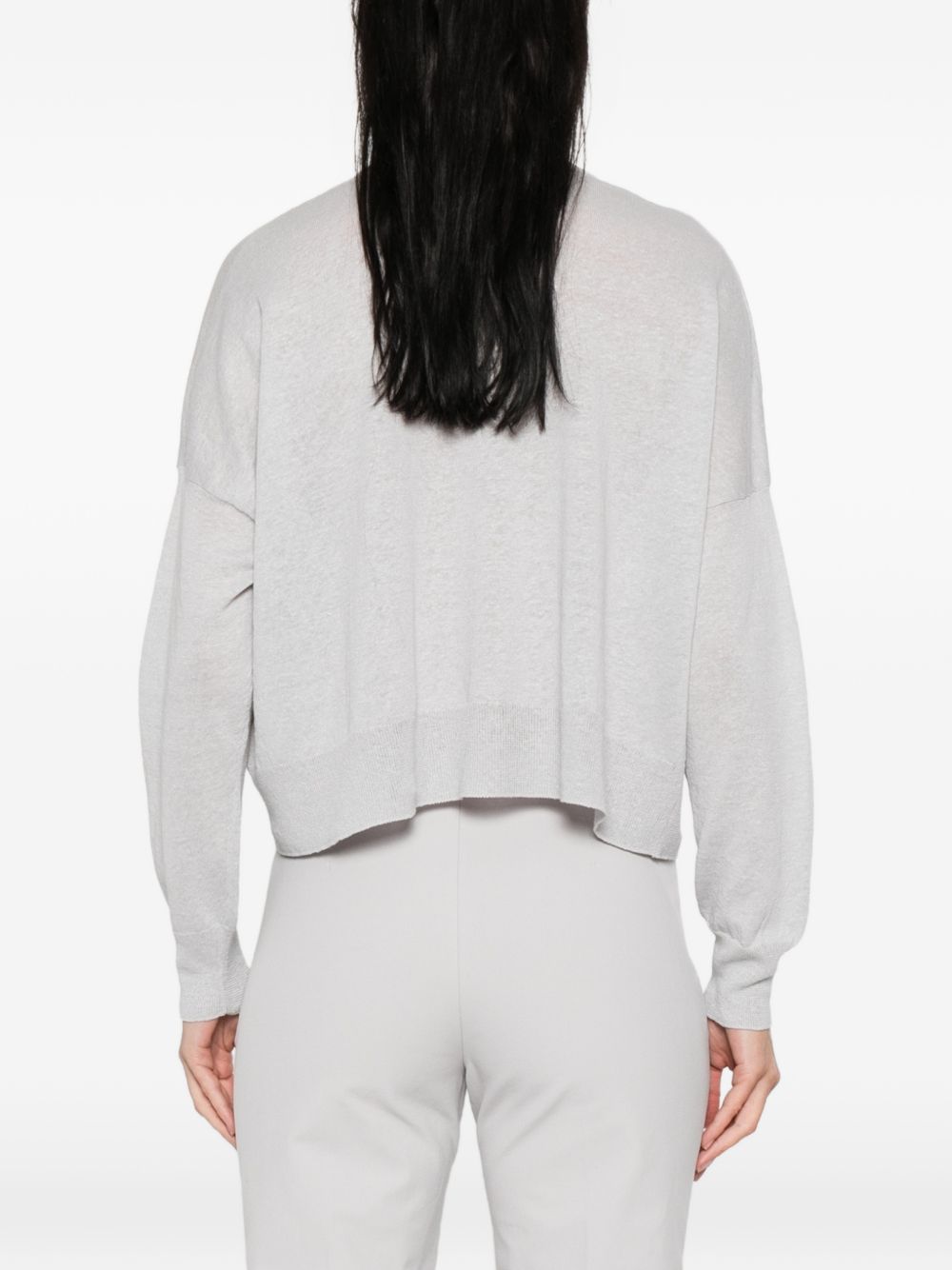 Base Linen and cotton blend cardigan