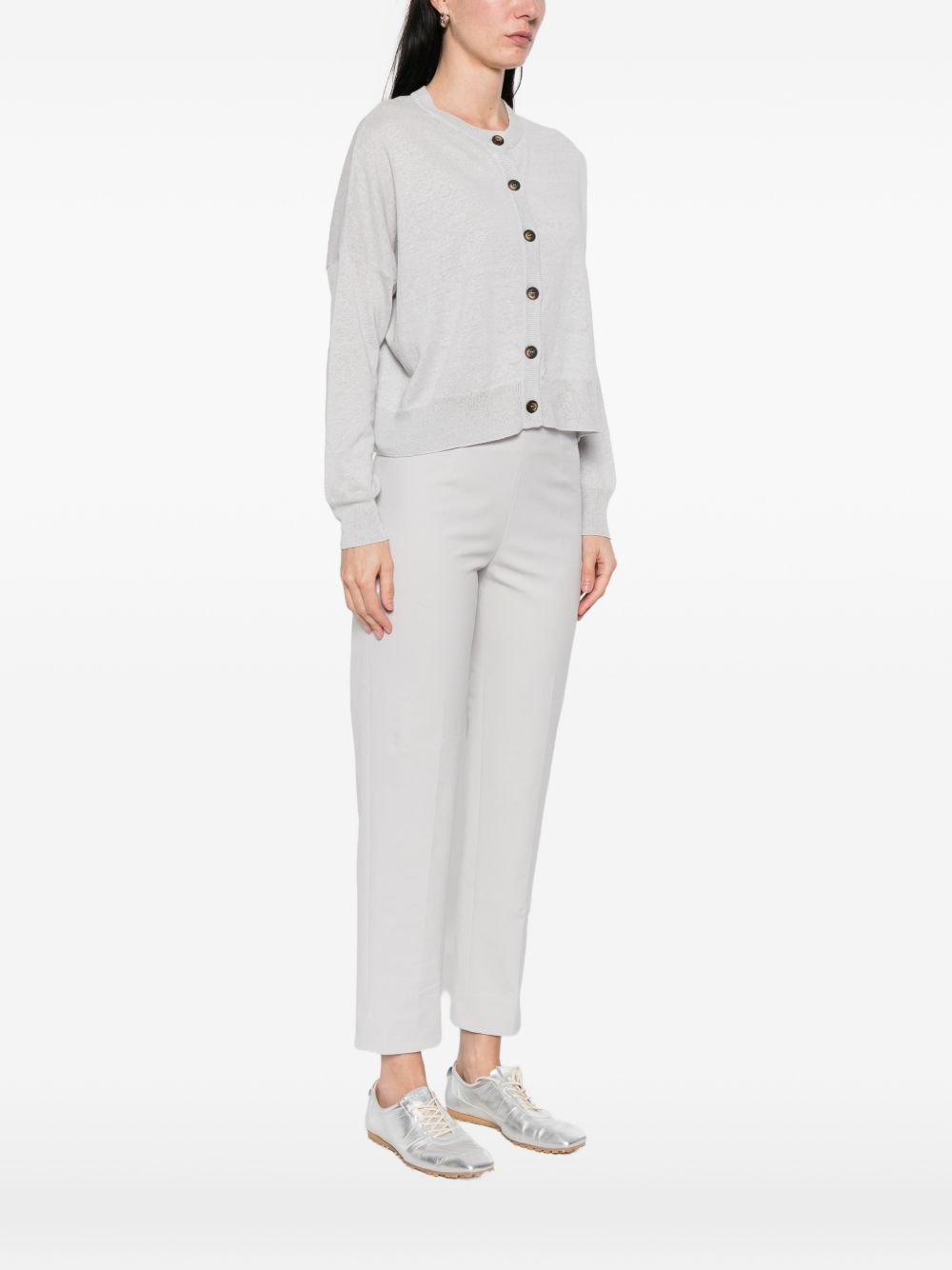 Base Linen and cotton blend cardigan