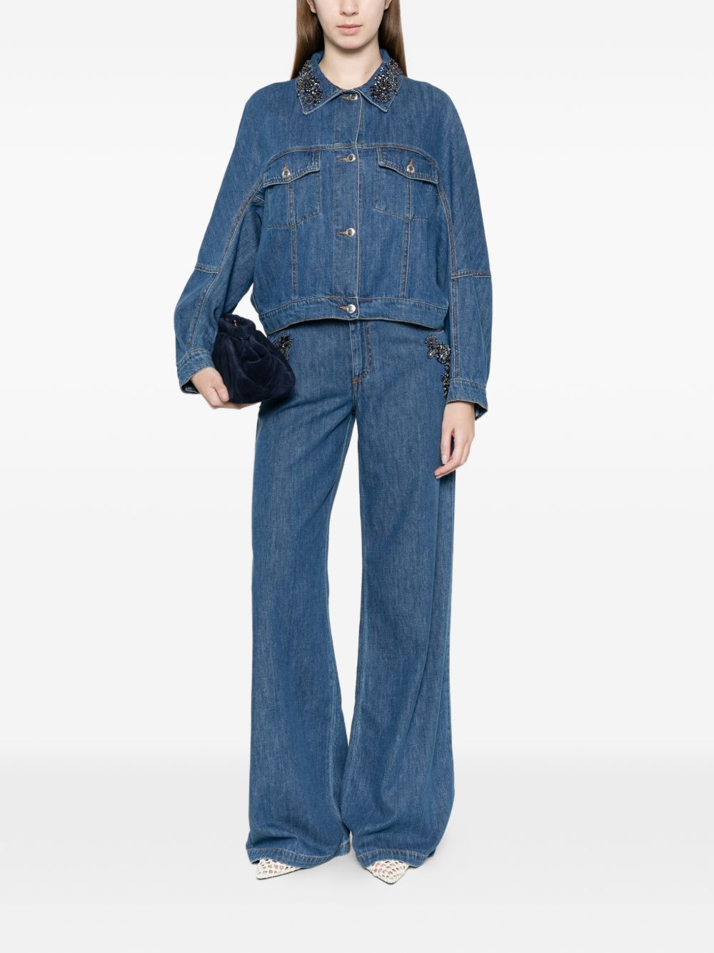 Ermanno Firenze Flared leg denim jeans