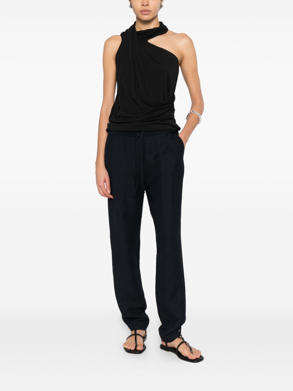 Fabiana Filippi Linen blend trousers
