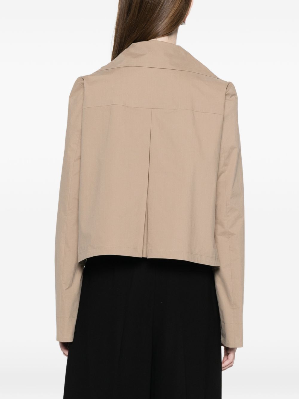Emporio Armani Cotton double-breasted jacket