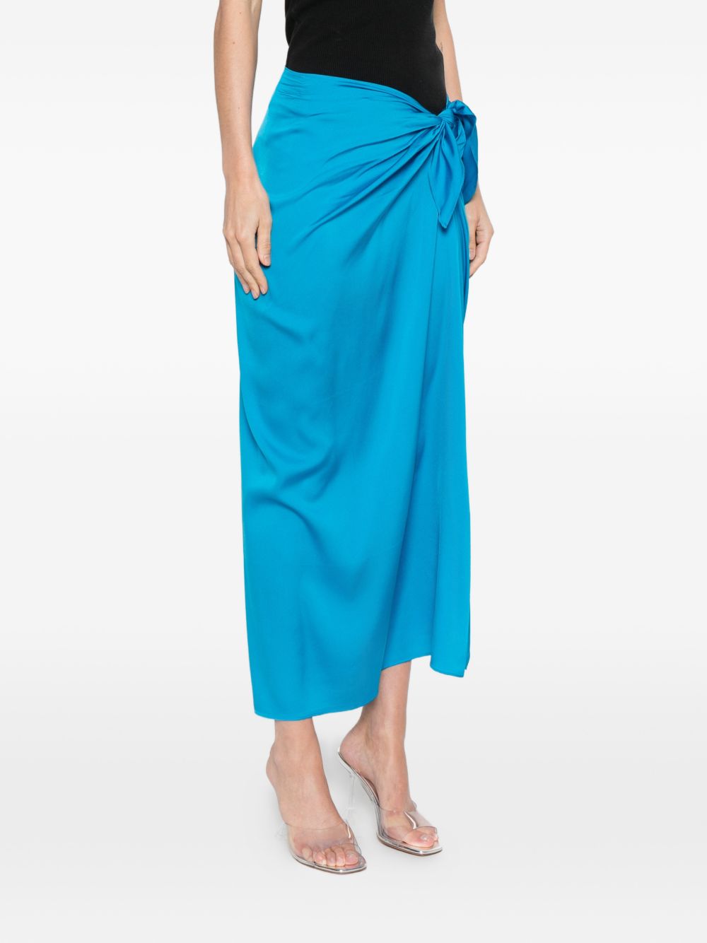 Silk95Five French Tie silk skirt