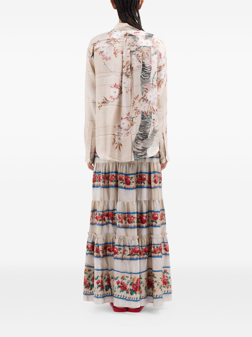Pierre Louis Mascia Printed silk shirt